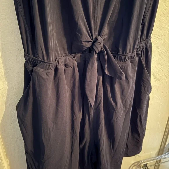 lululemon athletica: Women’s Black Sleeveless Jumpsuit with Waist Tie - Picture 2 of 6